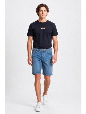 Wrangler Texas Pamuklu Regular Fit Normal Kesim Cepli Esnek Jean Kot Denim Şort
