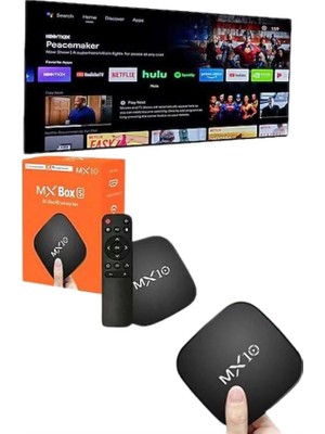 Mx Box Android Tv Media Sound 4K Ultra Hd Görüntü Kaliteli