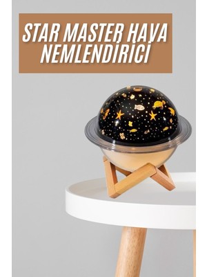 Hava Nemlendirici LED Işıklı Gece Lambası Yıldız Görünümlü Renk Değiştiren