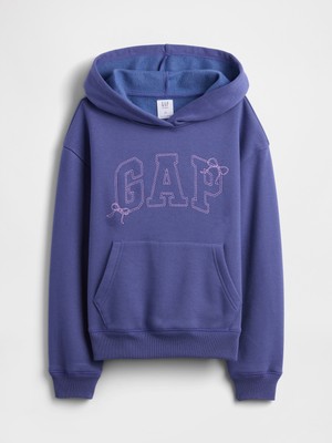 Gap Kız Çocuk Koyu Mavi Kids Relaxed Gap Logo Sweatshirt