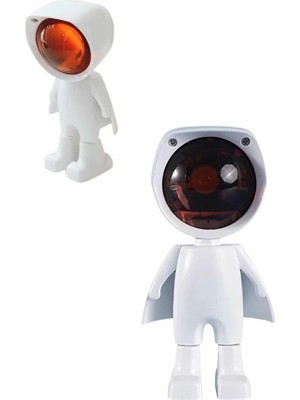 180 Derece Dönebilen Astronot Masa ve Gece Lambası Projektör