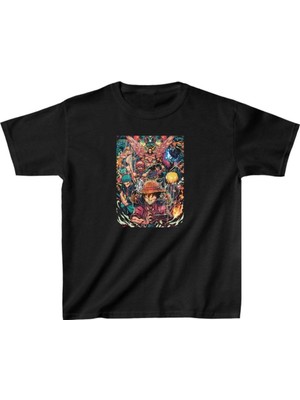 Mbb E-Ticaret Unisex Çocuk Baskılı T-Shirt - Siyah