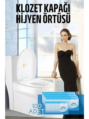 Mbb E-Ticaret Klozet Kapağı Kılıfı Hijyenik Tek Kullanımlık 100 Adet