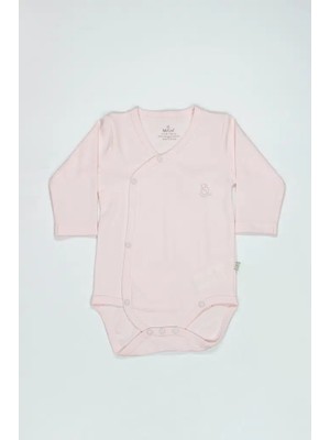 Mbb E-Ticaret Organik Natural Basic Style Kruvaze Uzun Kol Body BS17102 Pembe