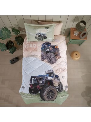 Mbb E-Ticaret Tek Kişilik Ranforce Genç Desen Yorgan Seti Off Road