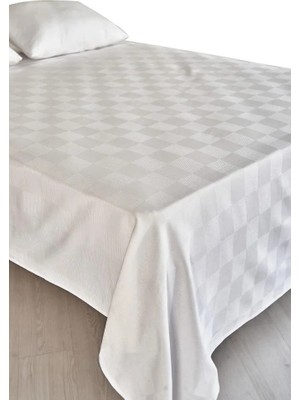Mbb E-Ticaret Tek Kişilik Pamuk Beyaz Tek Pike 160X240