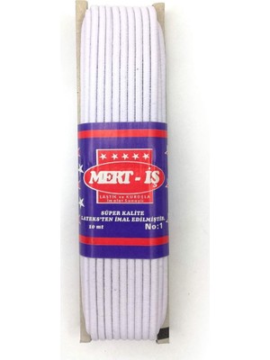 Mbb E-Ticaret Tekis Lastik Çamaşır Don Etek Bel Paça Lastiği 10 Metre
