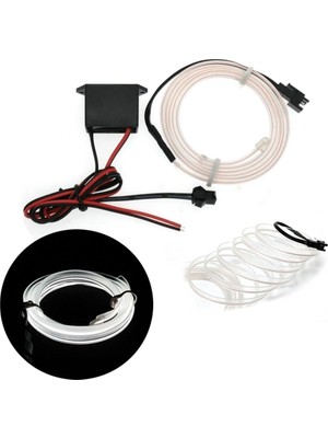 Mbb E-Ticaret Fitilli Ip Neon LED Torpido Şeridi 2 Metre Beyaz