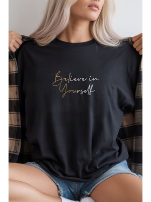 Mbb E-Ticaret Unisex Oversize 24/1 Penye Dtf Baskılı Tişört - DTF279