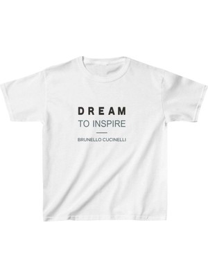 Mbb E-Ticaret Unisex Çocuk Baskılı T-Shirt - Beyaz