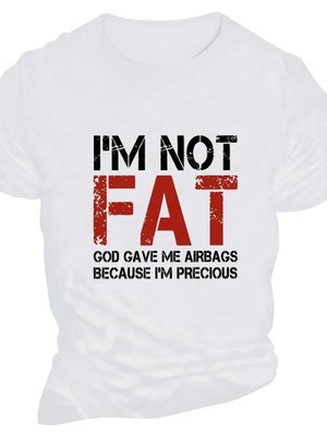 Mbb E-Ticaret Erkek Baskılı T-Shirt Kısa Kol Bisiklet Yaka Regular Fit Yazlık Tişört - Beyaz