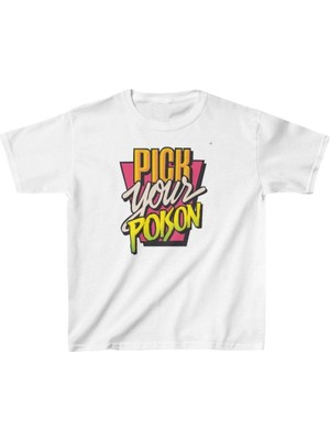 Mbb E-Ticaret Unisex Çocuk Baskılı T-Shirt - Beyaz