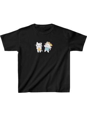 Mbb E-Ticaret Unisex Çocuk Baskılı T-Shirt - Siyah