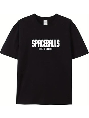 Mbb E-Ticaret Erkek Baskılı T-Shirt Kısa Kol Bisiklet Yaka Regular Fit Rahat Kalıp Tişört - Siyah