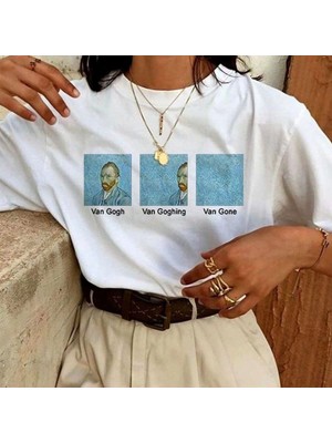Mbb E-Ticaret Kadın Baskılı Oversize Kısa Kol T-Shirt - Beyaz