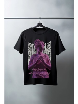 Mbb E-Ticaret Unisex Oversize 24/1 Penye Dtf Baskılı Tişört - DTF97