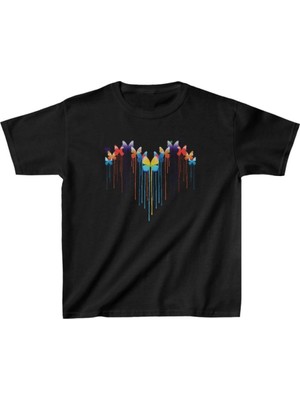 Mbb E-Ticaret Çocuk Unisex Baskılı T-Shirt - Siyah