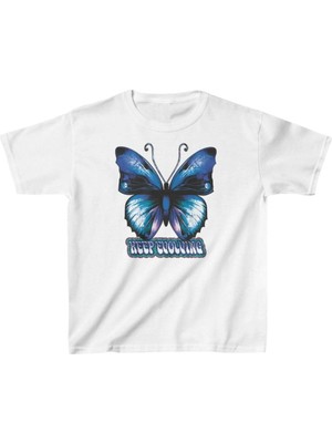 Mbb E-Ticaret Unisex Çocuk Baskılı T-Shirt - Beyaz