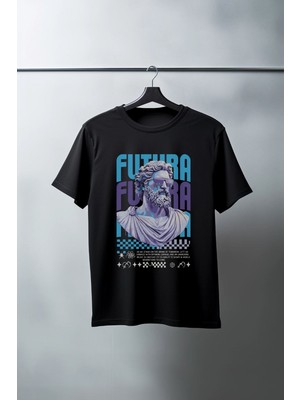Mbb E-Ticaret Unisex Oversize 24/1 Penye Dtf Baskılı Tişört - DTF85