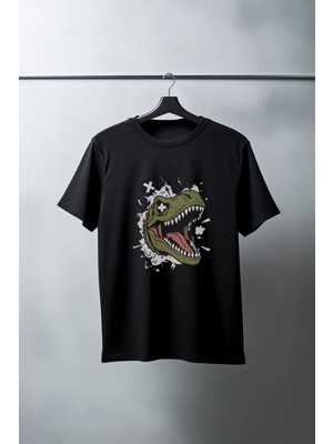 Mbb E-Ticaret Unisex Oversize 24/1 Penye Dtf Baskılı Tişört - DTF186