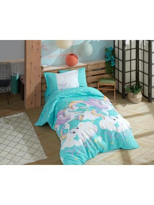 Mbb E-Ticaret Tek Kişilik Poplin Nev Takımı Magical Aqua