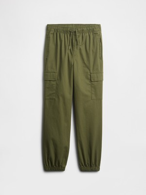 Gap Erkek Çocuk Haki Twill Kargo Jogger Pantolon
