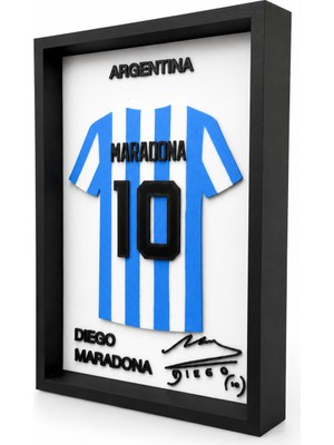 Reborn 3D Diego Maradona Forma Çerçevesi