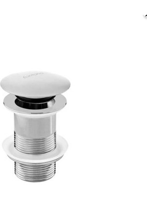 Fontana - Krom Sifon Üst Takımı (Tahliye Deliksiz) - Dr-04