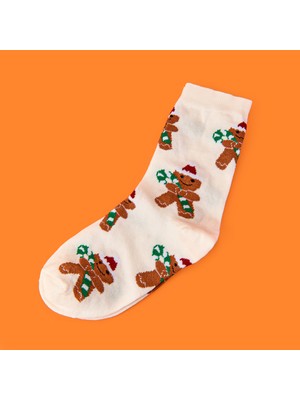 Evidea Soft Gingerbread Çorap - Ekru