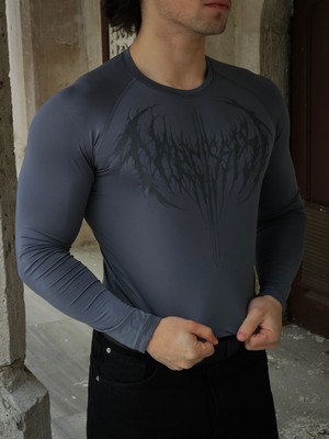 Liber Ezekiel - Uzun Kollu Compression Tshirt