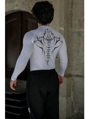 Liber Cyber Bones - Uzun Kollu Compression Tshirt