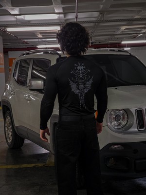 Liber Valhalla - Uzun Kollu Compression Tshirt