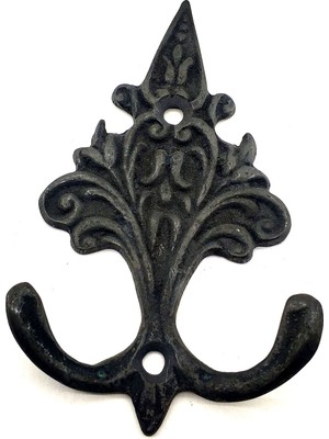 EkoAlışverişDünyam Antika Tarz Dekoratif Pirinç Çam Figürlü Askı - 98X57 Mm, Oksit