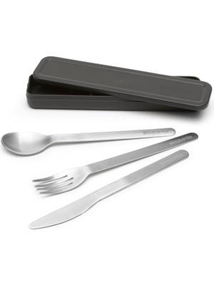 Brabantia Make&take Dark Grey 3lü Taşınabilir Çatal Kaşık Bıçak Seti