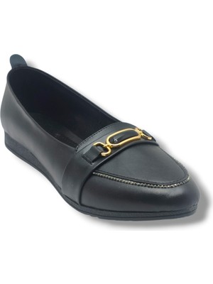 C-Shoes YS3069-26 Cilt Taşlı Elips Toka Anatomik Kadın Babet 41-42