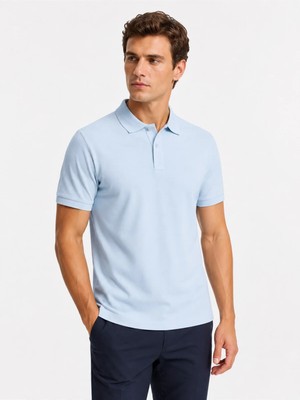 Can Çapar Erkek Regular Fit Polo Yaka Basic Tişört
