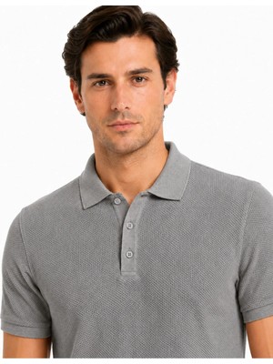 Can Çapar Erkek Regular Fit Polo Yaka Basic Tişört