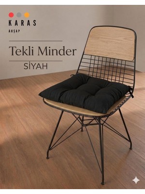 KARAS AHŞAP Tekstil Modern Tekli Sandalye Minderi 1 Adet (40X40 Cm)