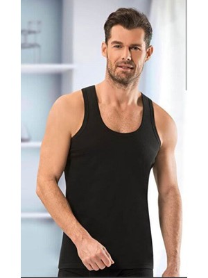 Erka Mora Fit Erkek Siyah Rambo Atlet 3'lü Paket Esnek ve Nefes Alabilir Spor Atlet