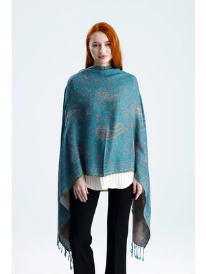 Chale Cashmere Collection Omuz Şalı - Çift Taraflı Dokuma Kaşmir Omuz Şalı