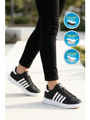 Walkway Senti G Siyah  Beyaz Unisex Spor Ayakkabı