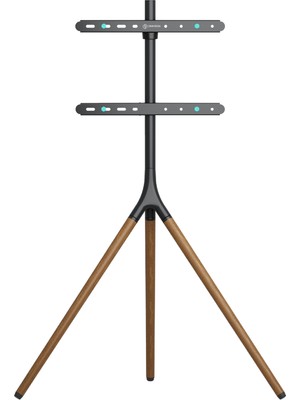Onkron TS1220-B Ahşap Tripod Şövale Tasarım Tv Sehpası / Standı - 32" - 65" Ekran Uyumlu (Siyah)