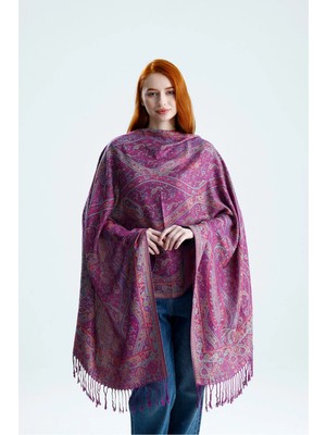 Chale Cashmere Collection Omuz Şalı - Çift Taraflı Dokuma Kaşmir Omuz Şalı