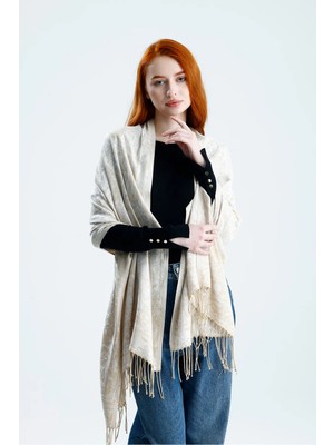 Chale Shine Serisi Pashmina Omuz Şalı - Premium Dokuma Çift Taraflı Pashmina Omuz Şalı