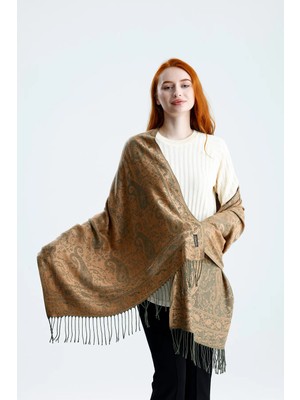 Chale Shine Serisi Pashmina Omuz Şalı - Premium Dokuma Çift Taraflı Pashmina Omuz Şalı