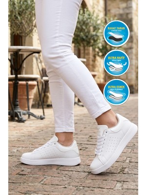 Walkway 26116 Costa G Beyaz-Beyaz Unisex Spor Ayakkabı