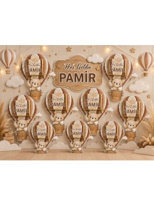 Burc Design Gift Ayıcıklı Uçan Balon Madlen Çikolata / 12 Adet