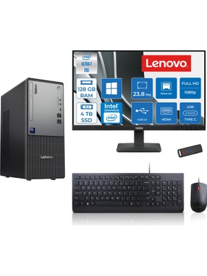 Lenovo Thinkcentre Neo 50T Gen 6 Intel Core Ultra 7 265 Upto 5,3ghz 128GB Ddr5 4tb SSD Intel® UHD Graphics 770 WIN11HOME +23.8"fhd Mon. Masaüstü Bilgisayar 2413BD007WTRH40+ZETTAUSBBELLEK