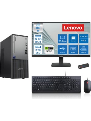 Lenovo Thinkcentre Neo 50T Gen 6 Intel Core Ultra 7 265 Upto 5,3ghz 32GB Ddr5 2tb SSD 6GB/RTX3050 Freedos +23.8"fhd Mon. Masaüstü Bilgisayar 2413BD007WTR23F14+ZETTAUSBBELLEK