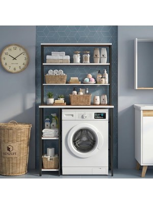 Kenz Life Kenzlife Çamaşır Kurutma Makinesi Dolabı Istranca Cvzsyh 180*070*60 Mat Suntalam Metal Siyah Boya